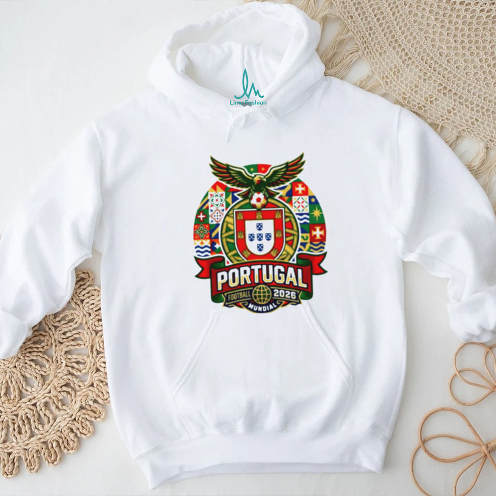 Portugal Football 2026 Mundial Eagle Crest Supporters T Shirt