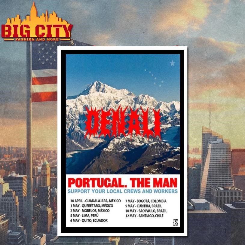 Portugal. The Man Denali Tour 2026 Poster Shirt