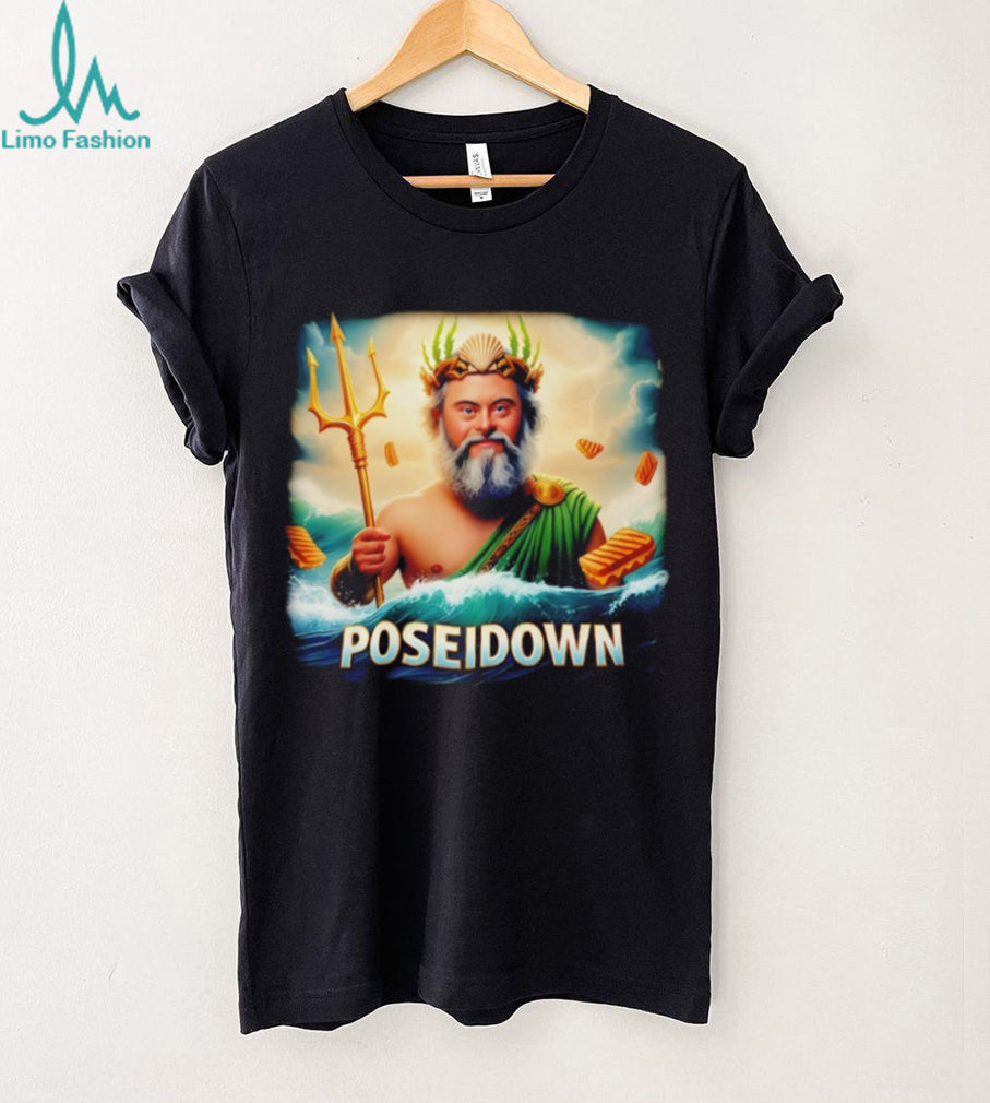 Poseidown Greek God Down Syndrome Awareness Humor T Shirt
