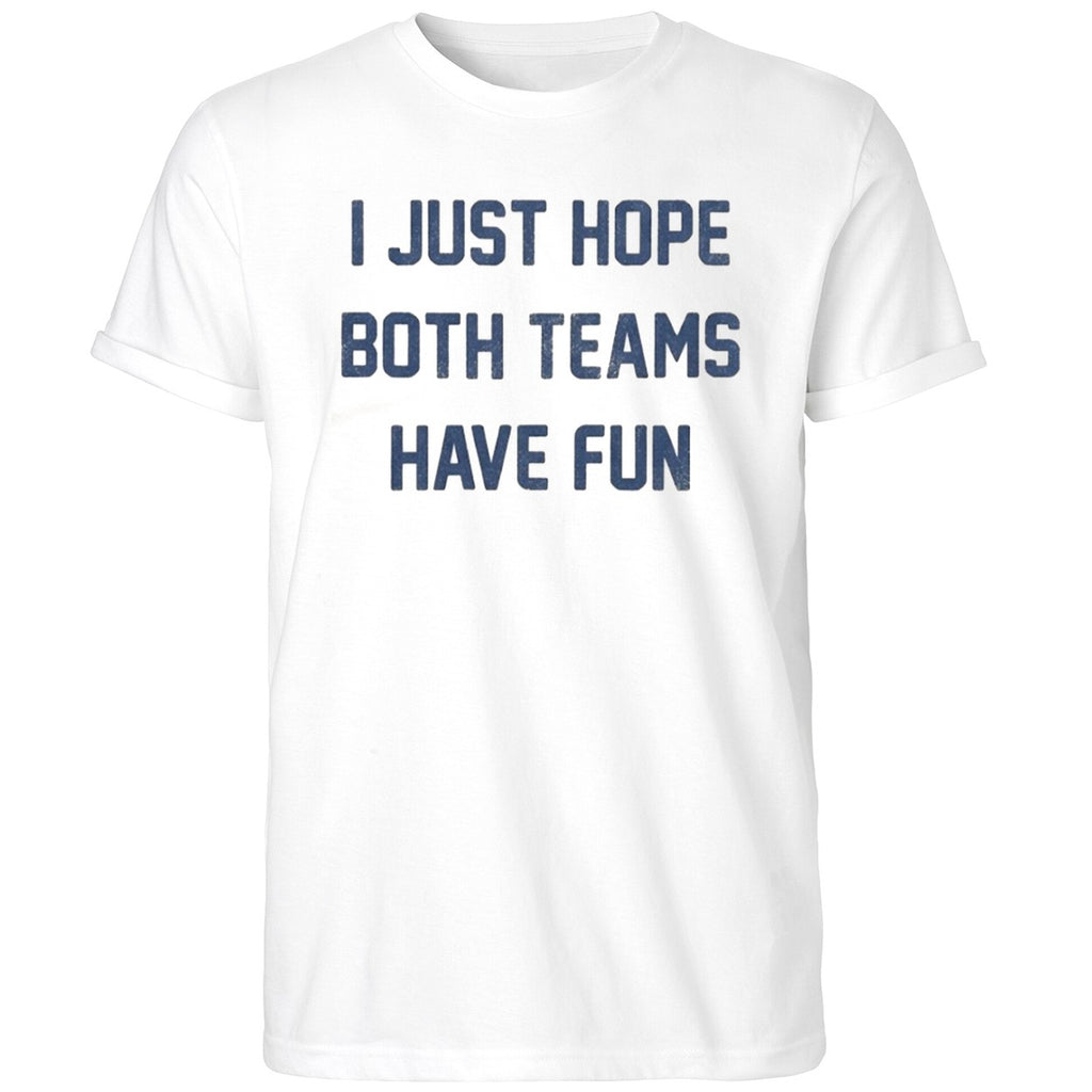 Post Malone wearing I Just Hope Both Teams Have Fun Shirt