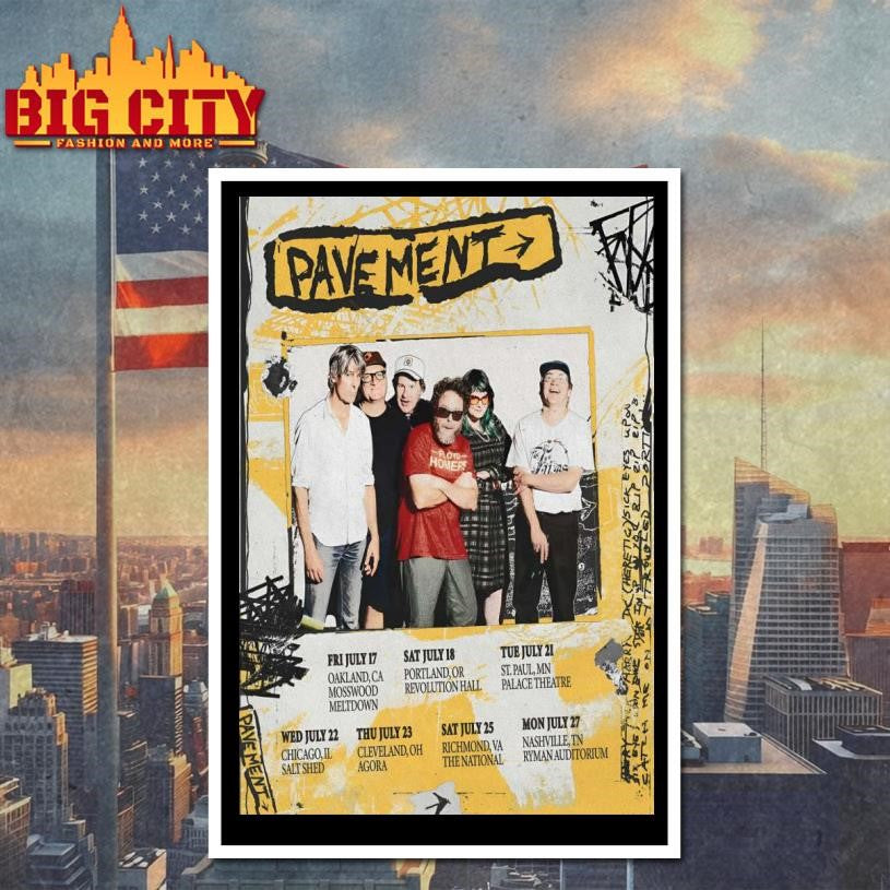 Poster Pavement US Tour July 2026 Shirt