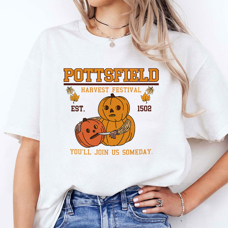 Pottsfield Harvest Festival Pumpkin You’ll Join Us Someday Shirt