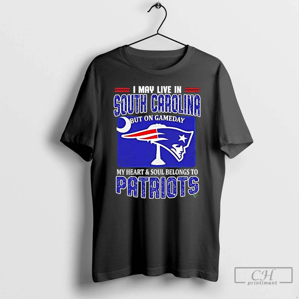 Gameday My Heart Soul Belongs Patriots I May Live South T-Shirts