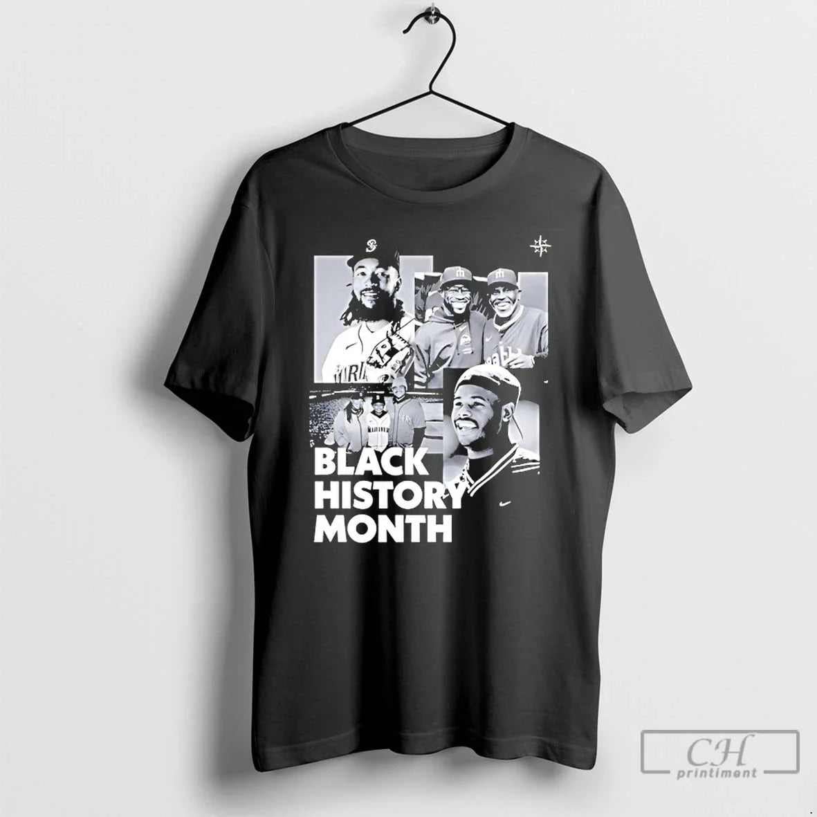 Seattle Mariners Ken Griffey Jr Black History Month T-Shirts
