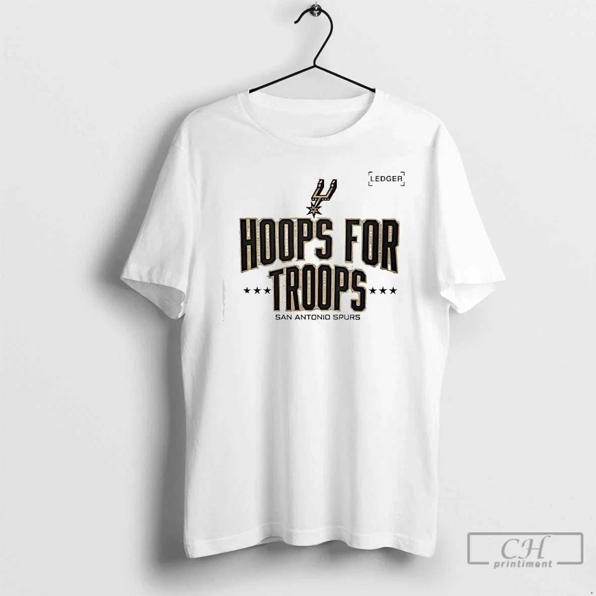 Spurs X Hoops Troops T-Shirts