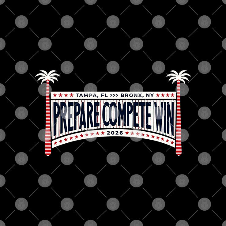 Prepare Compete Win 2026 Tampa Bay Baseball T Shirt