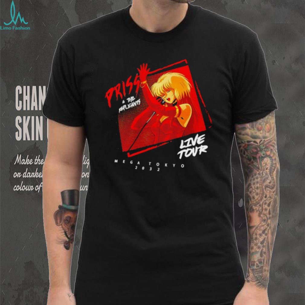 Priss and The Replicants Mega Tokyo 2032 Anime Live Tour T Shirt