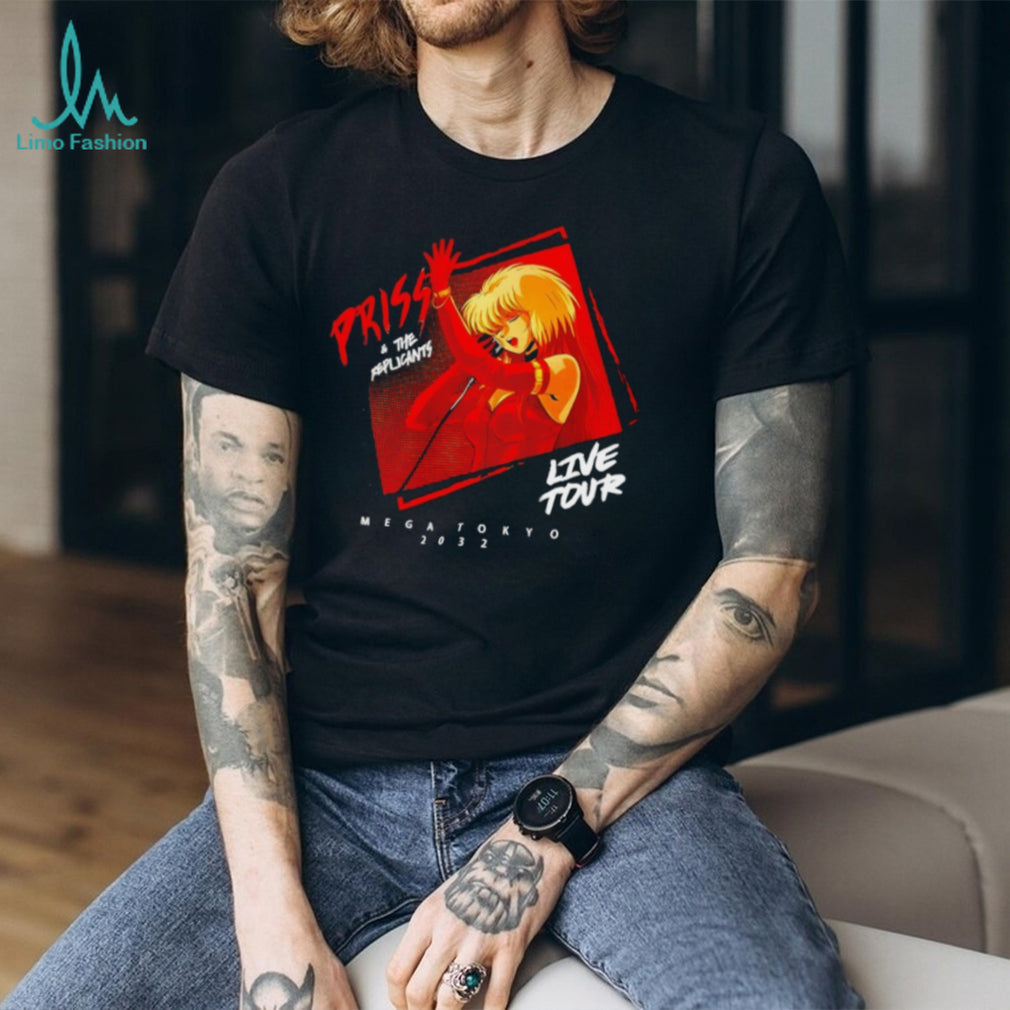 Priss and The Replicants Mega Tokyo 2032 Anime Live Tour T Shirt