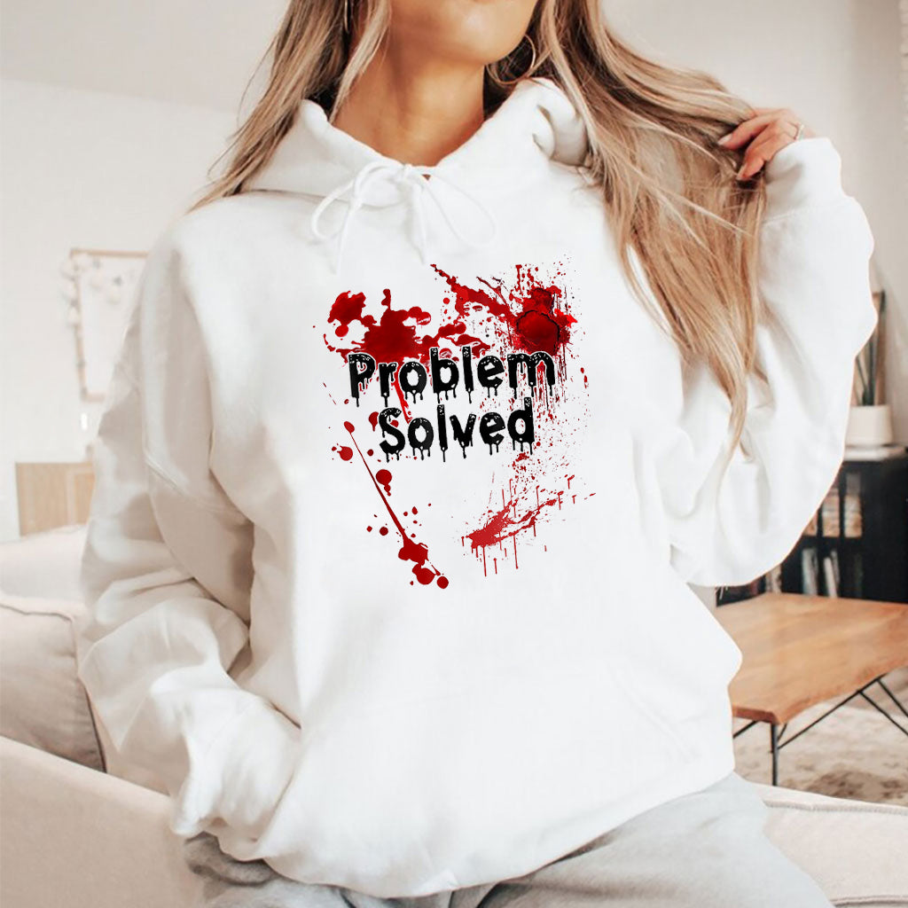 Problem Solved Bloody Halloween Shirt