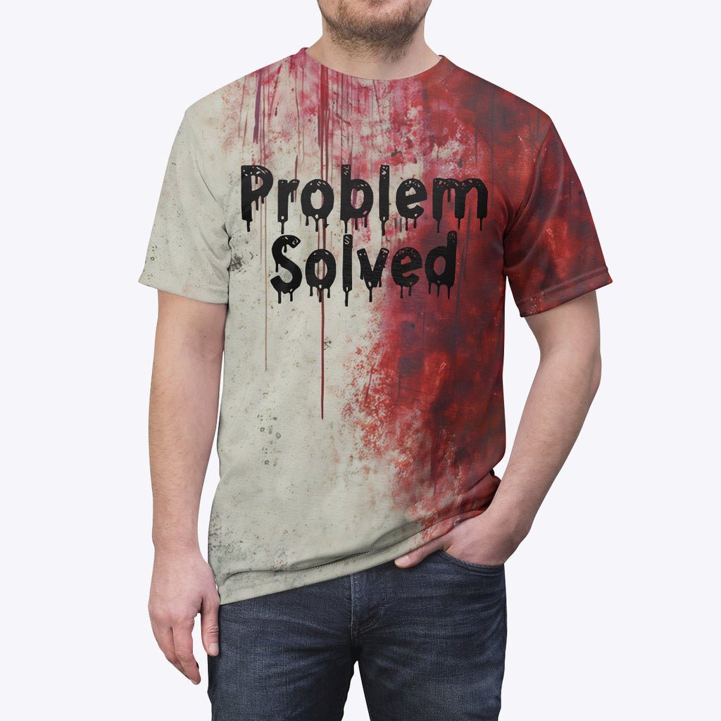 Problem Solved Bloody Halloween T Shirt