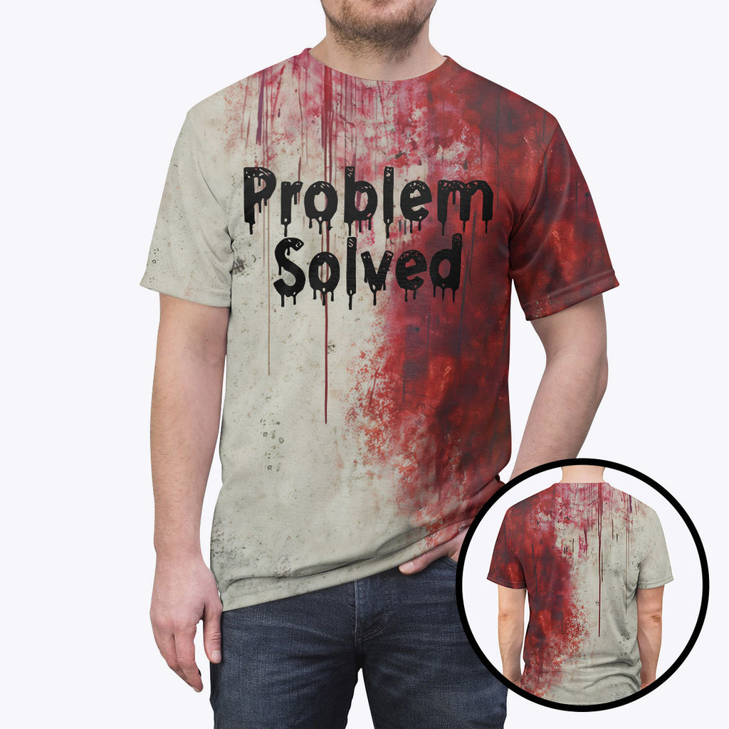 Problem Solved Bloody Halloween T Shirt