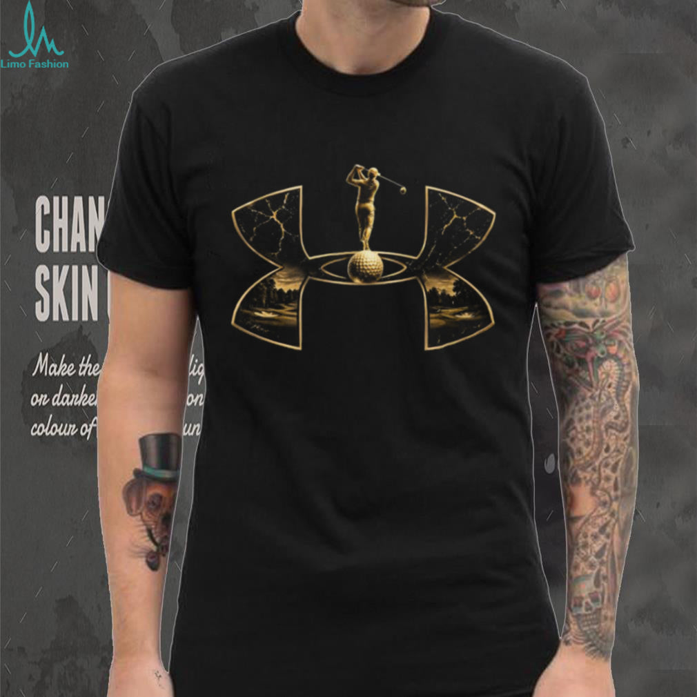 Professional Golfer Gold Ball Landscape Art Shirt