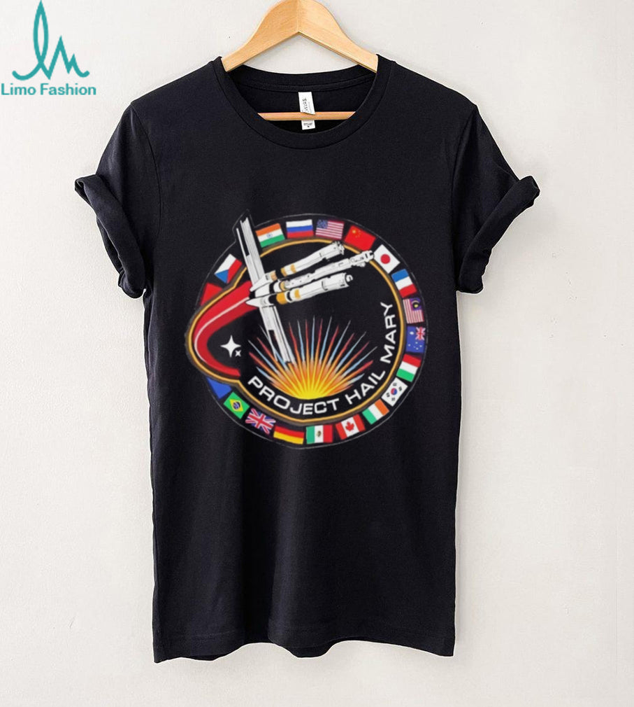 Project Hail Mary Andy Weir Sci Fi Book Fan Art Mission Patch T Shirt