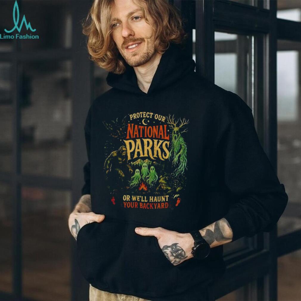 Protect Our National Parks Mothman Cryptid Weirdcore Horror shirt