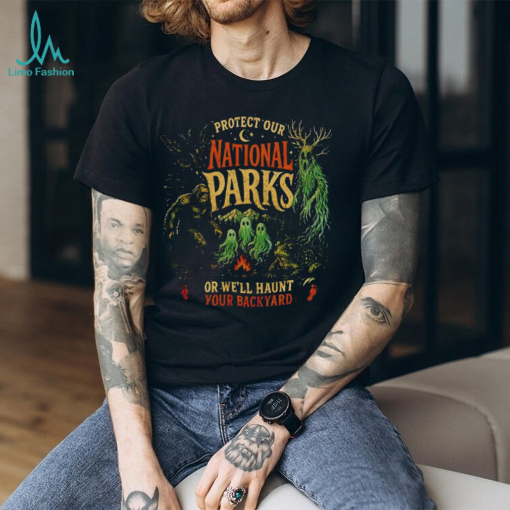 Protect Our National Parks Mothman Cryptid Weirdcore Horror shirt