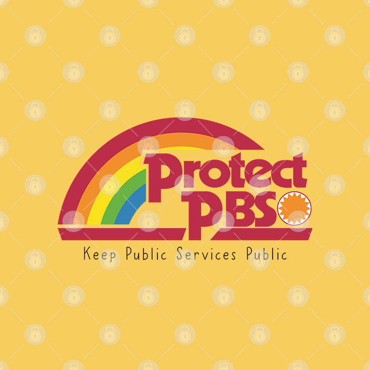Protect PBS Rainbow Keep Public Service Public T Shirt