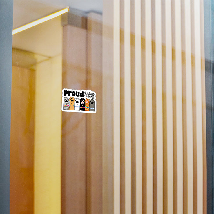 Proud Childless Cat Lady Sticker