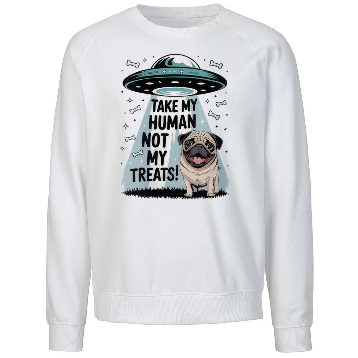 Pug Take My Human Not My Treats Alien Shirt