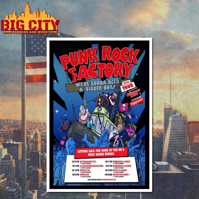 Punk Rock Factory February 2026 Poster Shirt