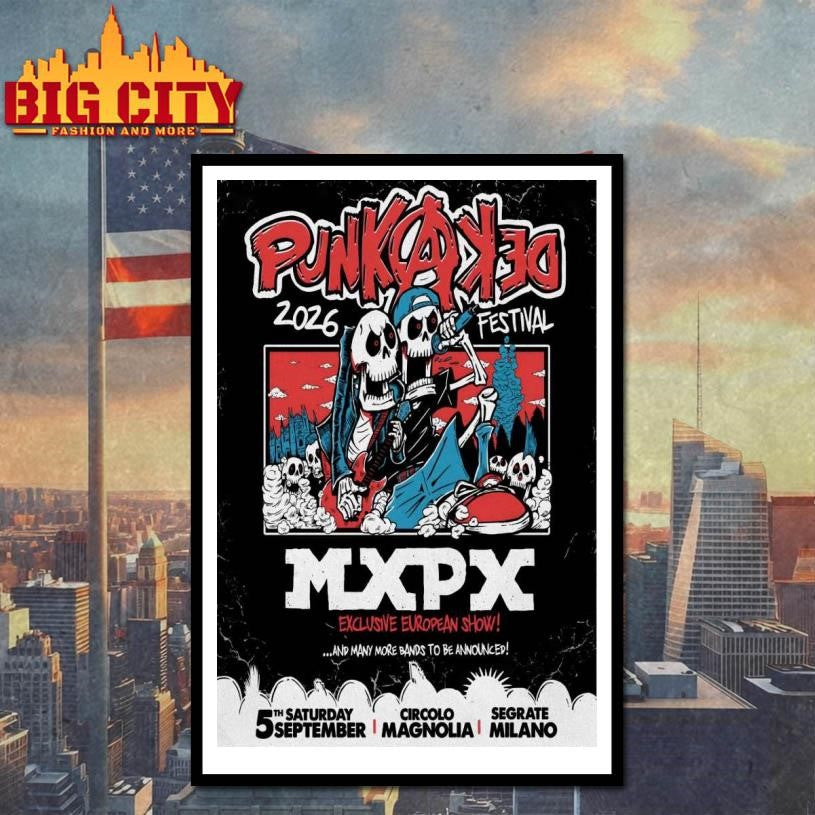 Punkadeka Festival 2026 MXPX Sept 5 In Segrate Milano Poster Shirt