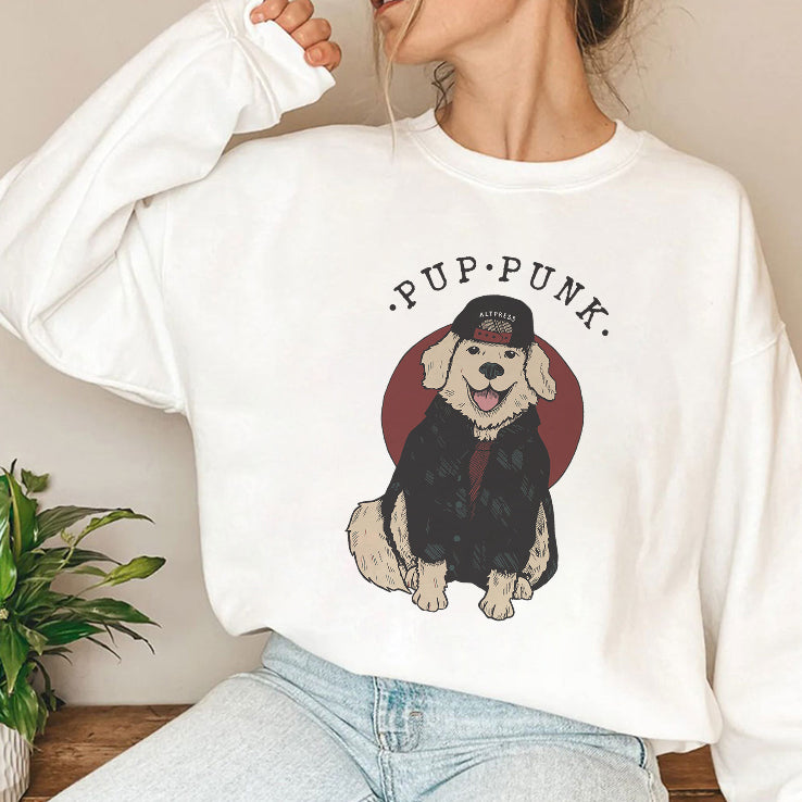 Pup Punk Funny Dog T Shirt