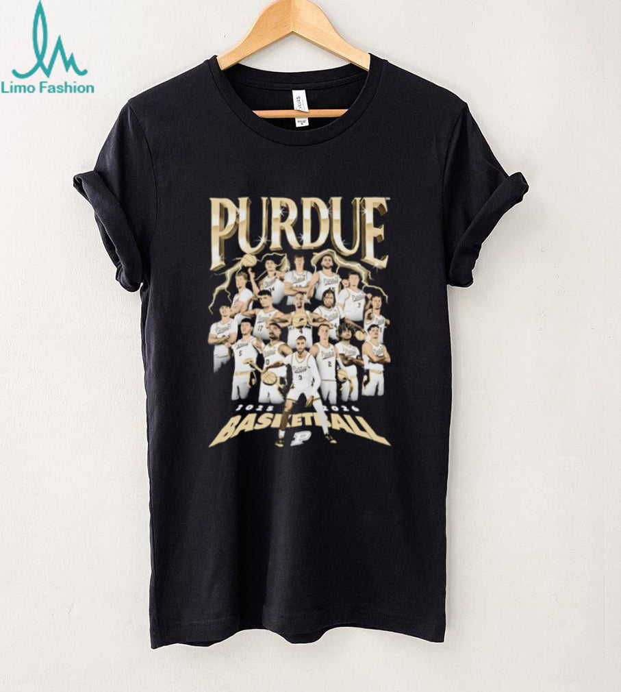Purdue Basketball 2025 2026 Team Roster Commemorative T Shirt