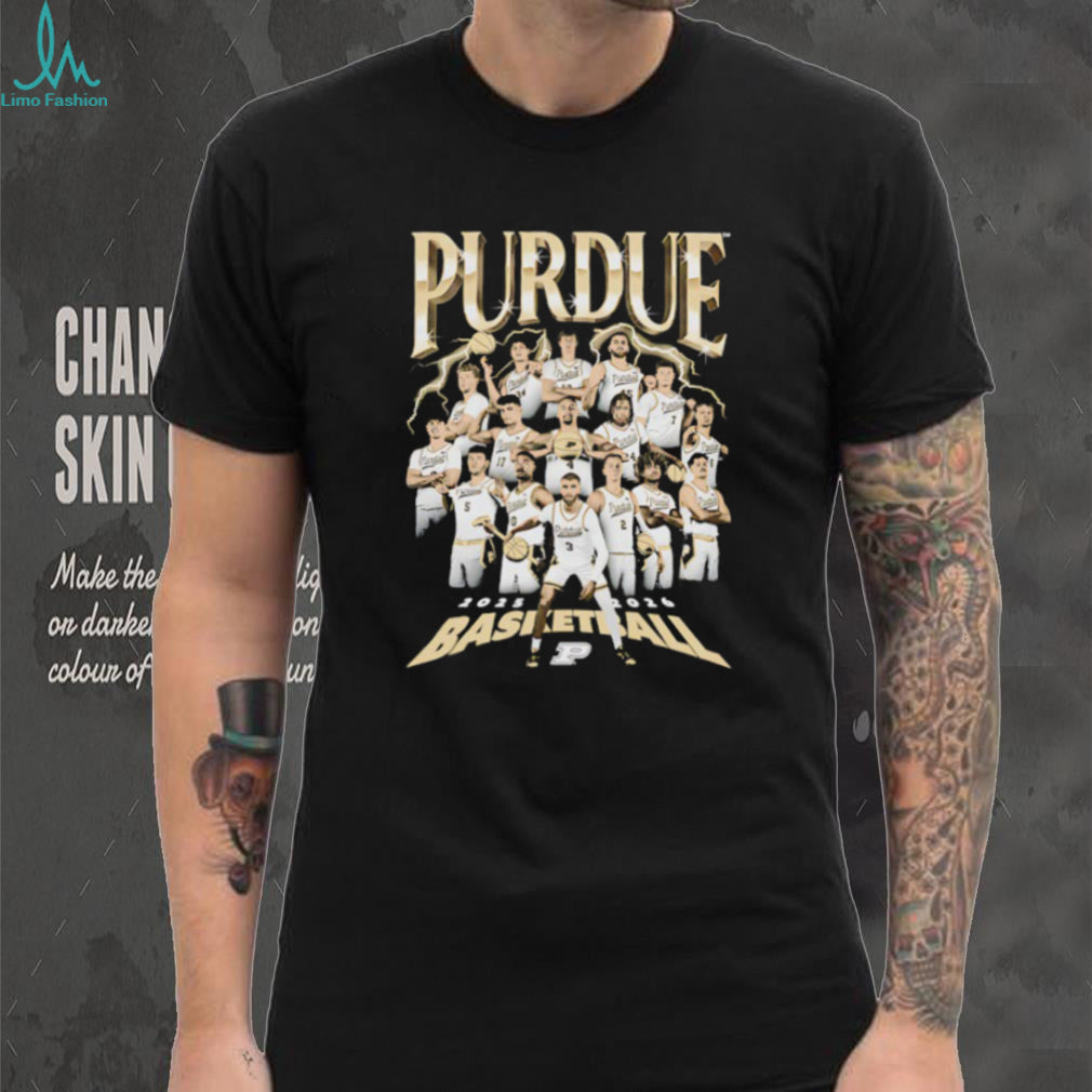 Purdue Basketball 2025 2026 Team Roster Commemorative T Shirt