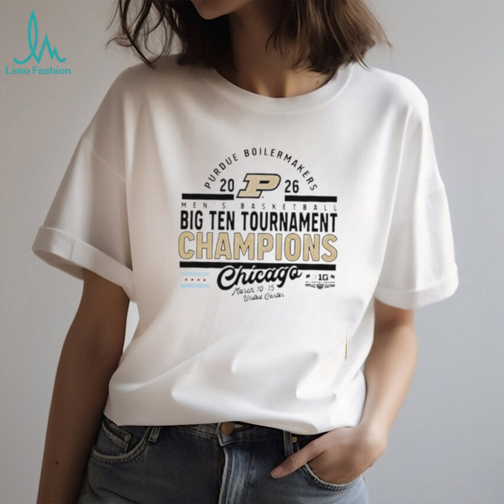 Purdue Boilermakers 2026 Big Ten Tournament Champions Chicago T Shirt