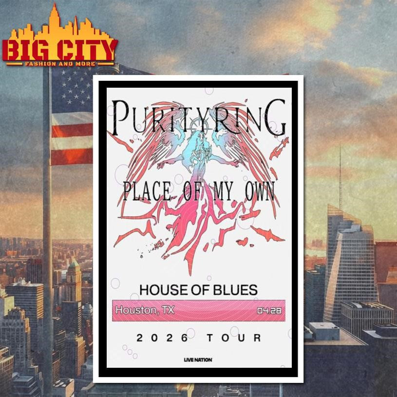 Purity Ring Place Of My Own Tour At House of Blues Houston April 28 2026 Poster Shirt