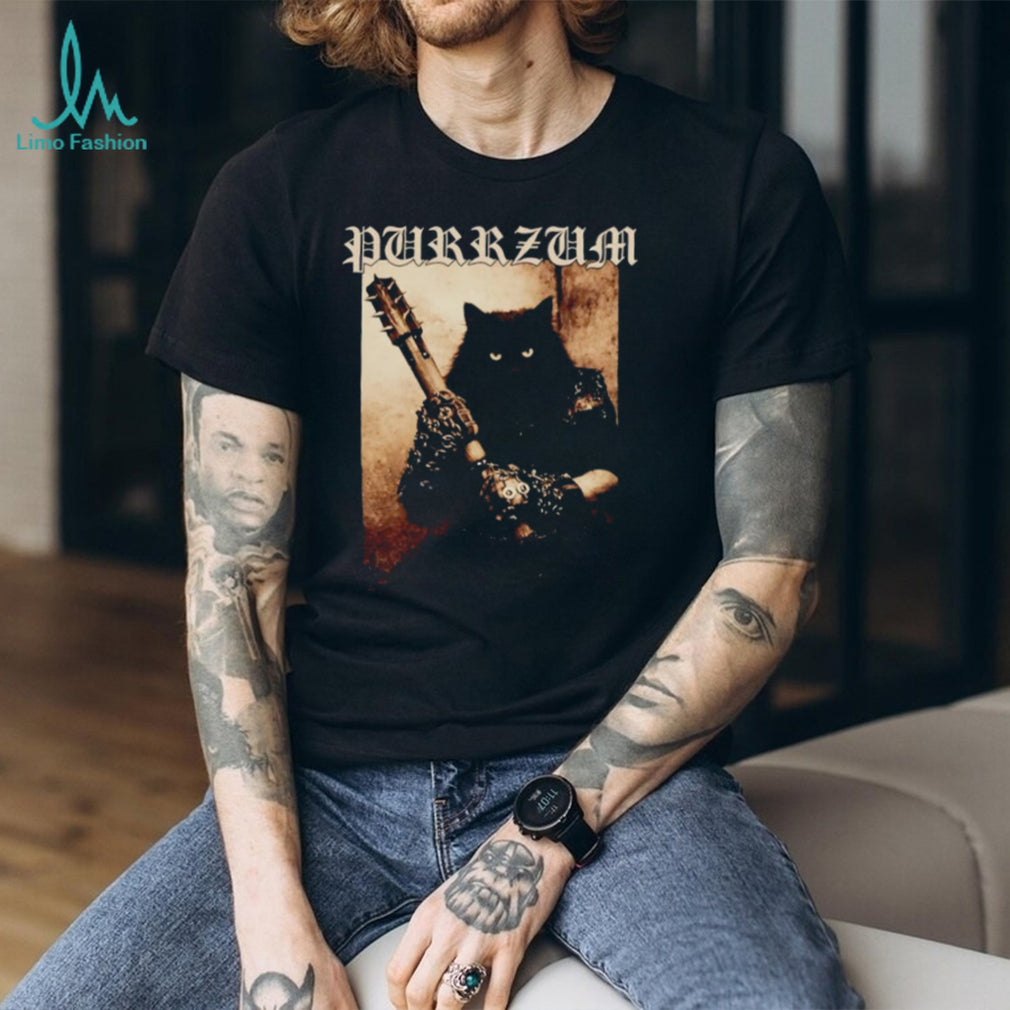 Purrzum Black Cat Warrior Bootleg shirt