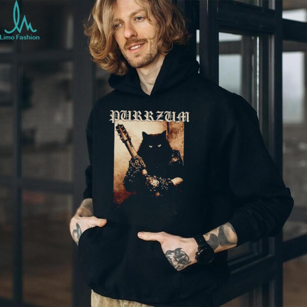 Purrzum Black Cat Warrior Bootleg shirt