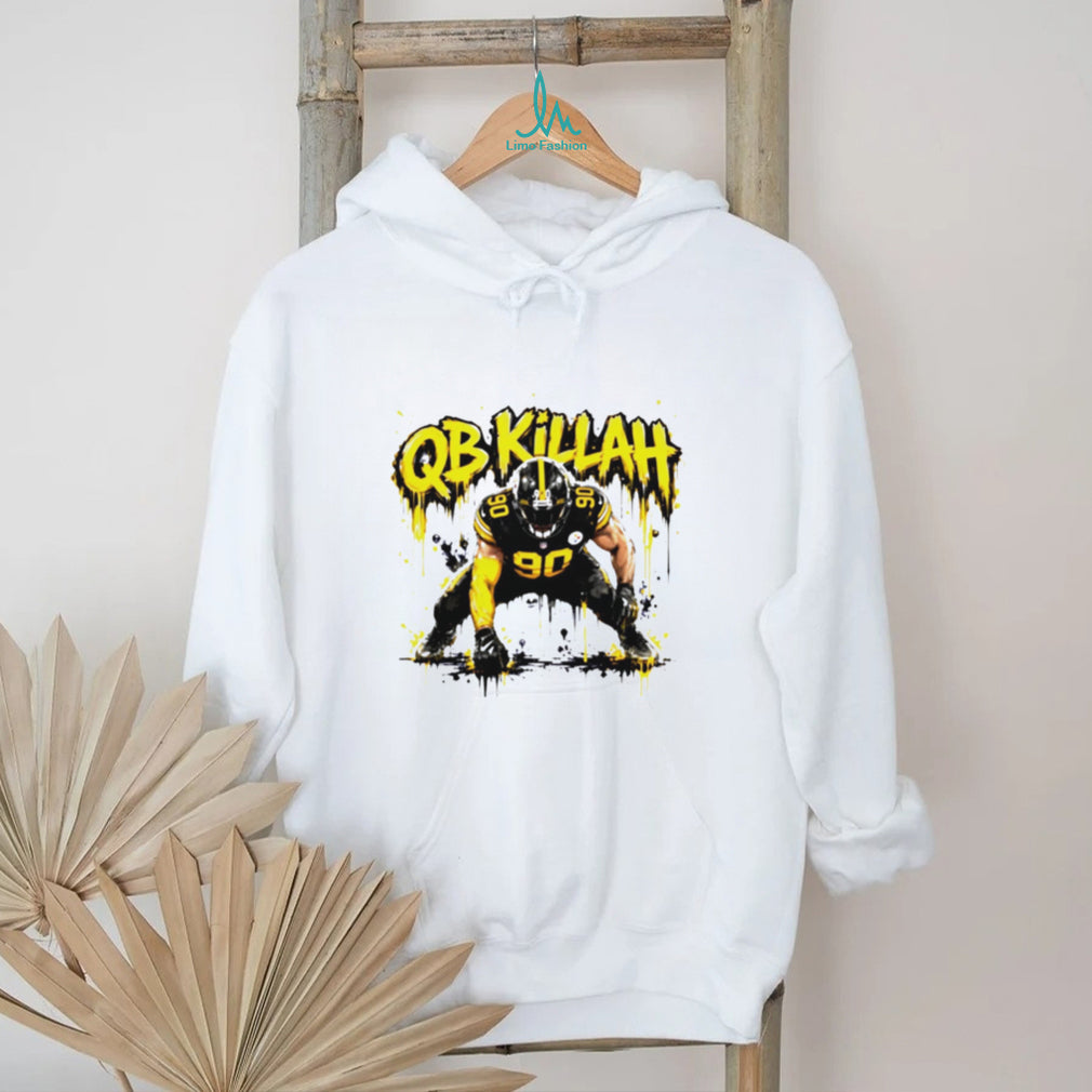 QB Killah T.J. Watt 90 Pittsburgh Football Defense Retro Sports Fans Men T Shirt
