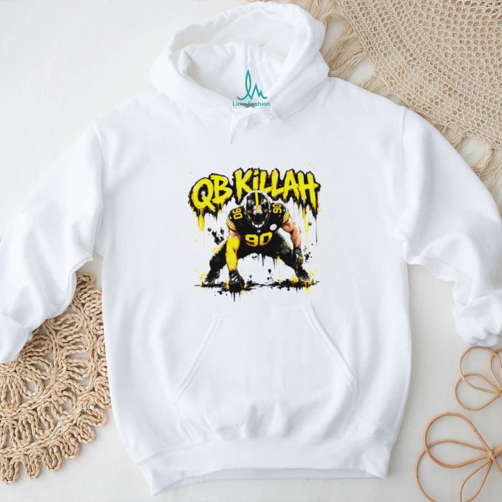 QB Killah T.J. Watt 90 Pittsburgh Football Defense Retro Sports Fans Men T Shirt