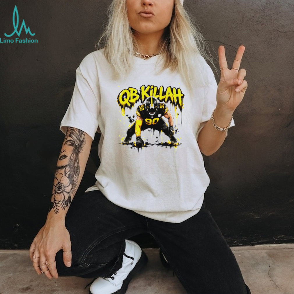 QB Killah T.J. Watt 90 Pittsburgh Football Defense Retro Sports Fans Men T Shirt