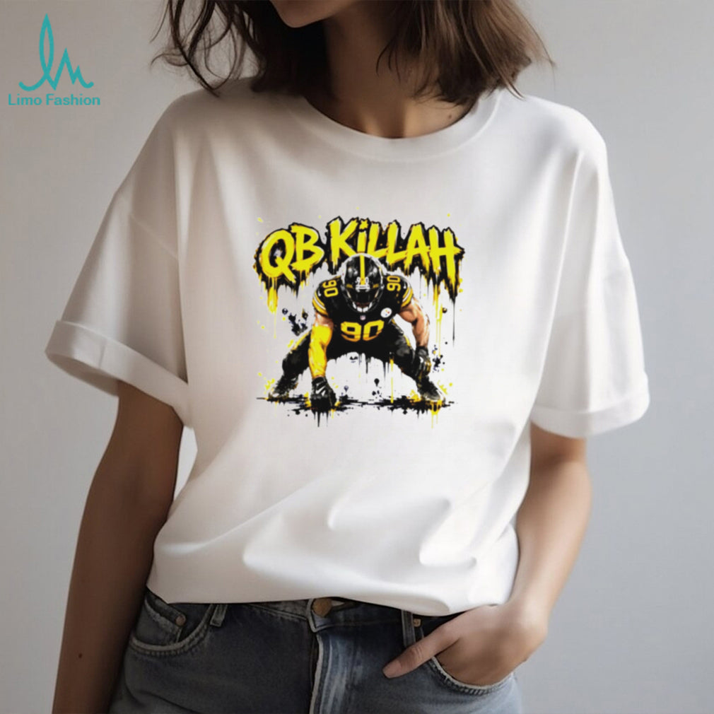 QB Killah T.J. Watt 90 Pittsburgh Football Defense Retro Sports Fans Men T Shirt