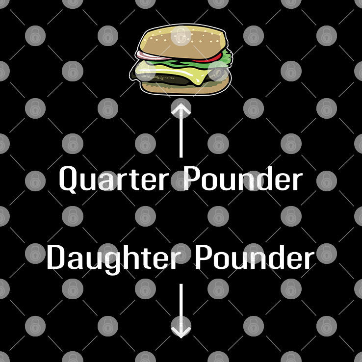 Quarter Pounder Daughter Pounder T Shirt