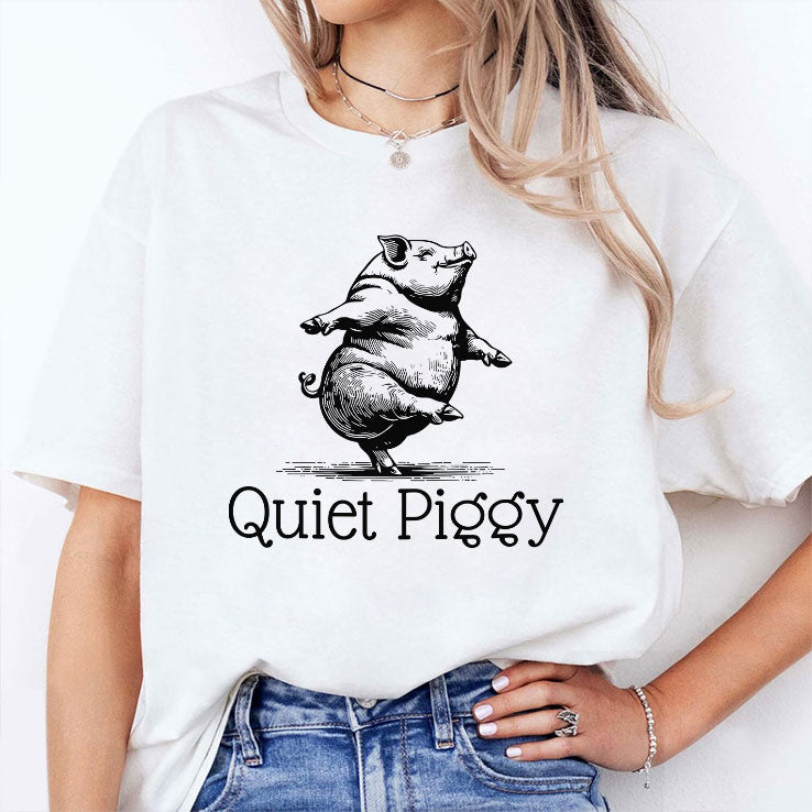 Quiet Piggy Donald Trump T Shirt