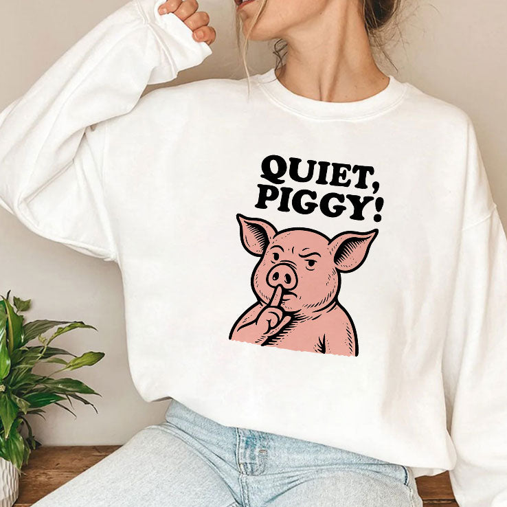Quiet Piggy Satirical Trump T Shirt