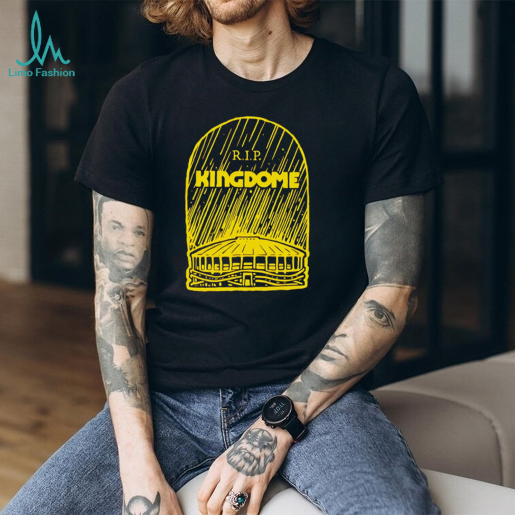 R.I.P. Kingdome Seattle Baseball Stadium Memorial Vintage Retro Souvenir Men Sports Fans T Shirt