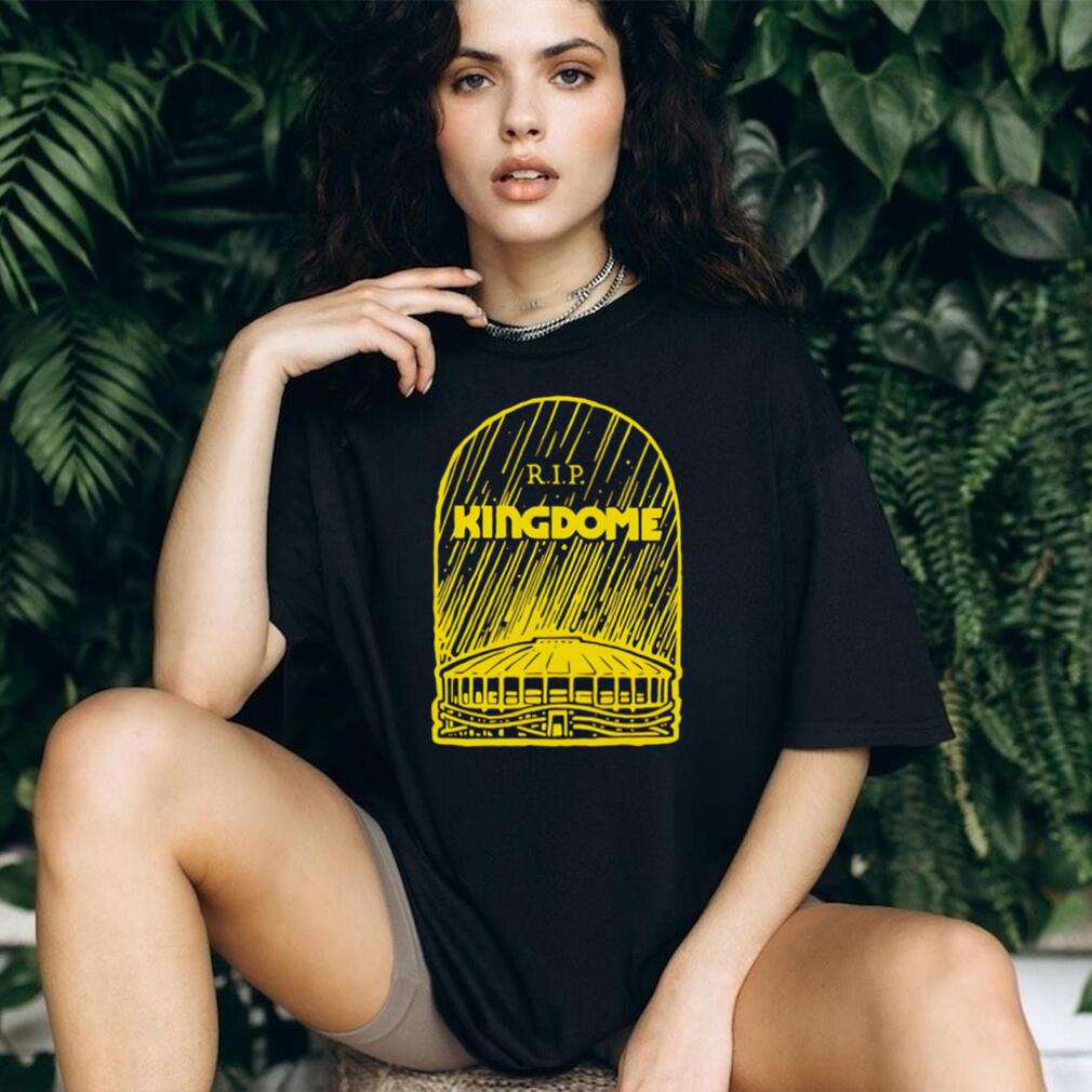 R.I.P. Kingdome Seattle Baseball Stadium Memorial Vintage Retro Souvenir Men Sports Fans T Shirt