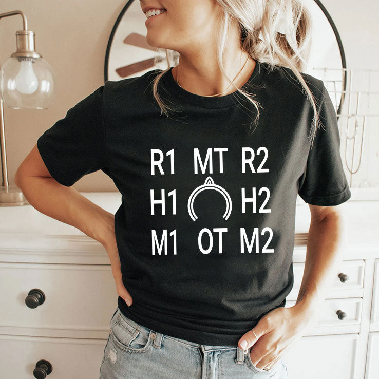 R1 MT R2 H1 H2 M1 OT M2 Final Fantasy XIV Shirt