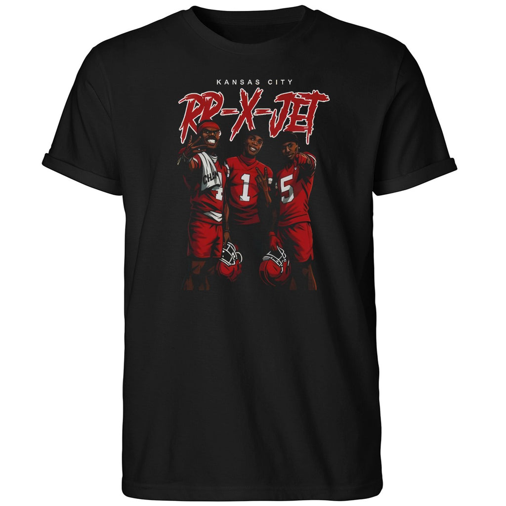 RR-X-JET Rashee Rice Xavier Worthy and Hollywood Brown Shirt
