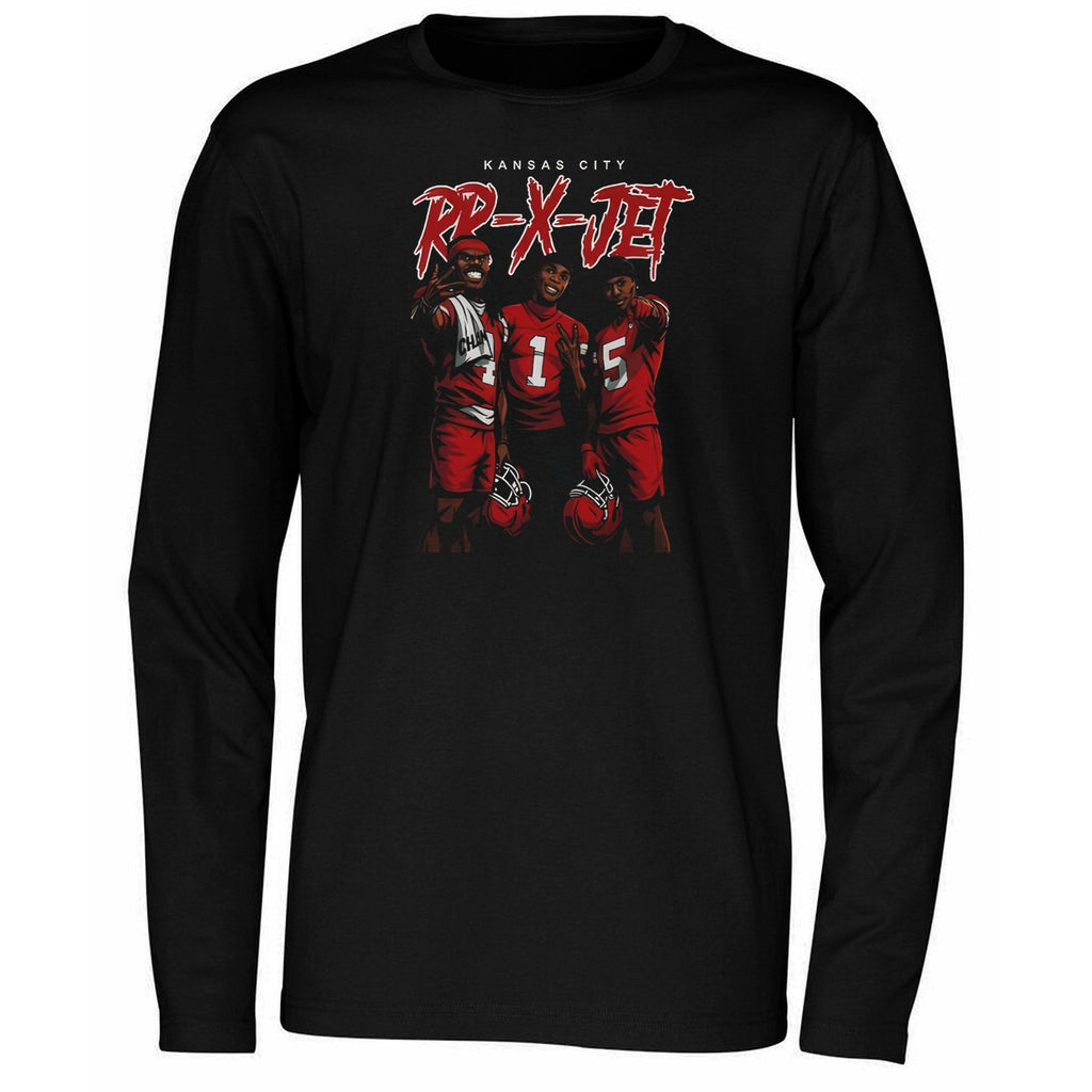 RR-X-JET Rashee Rice Xavier Worthy and Hollywood Brown Shirt