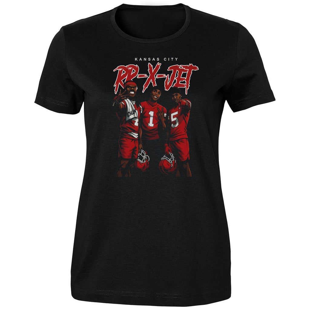 RR-X-JET Rashee Rice Xavier Worthy and Hollywood Brown Shirt