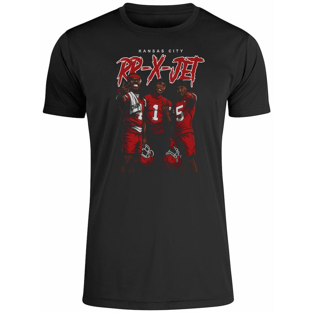 RR-X-JET Rashee Rice Xavier Worthy and Hollywood Brown Shirt