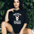 Rabbit short girls look so sweet until you piss them off shirt