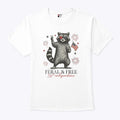 Raccoon Feral And Free America 250th Independence T Shirt