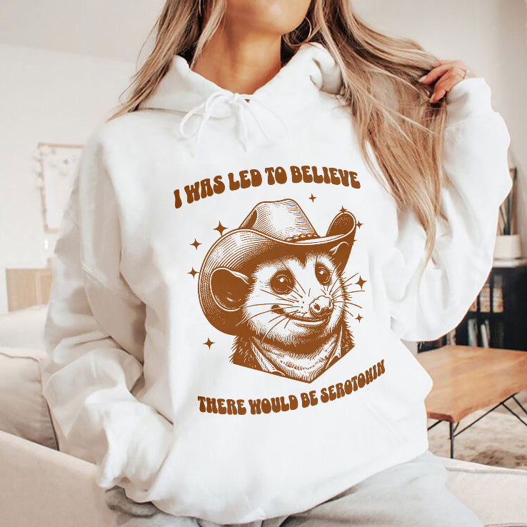 Raccoon I Was Led To Believe There Would Be Serotonin Shirt