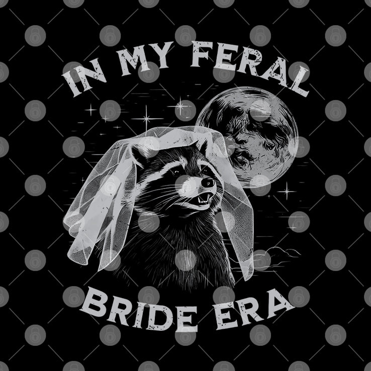 Raccoon In My Feral Bride Era T Shirt