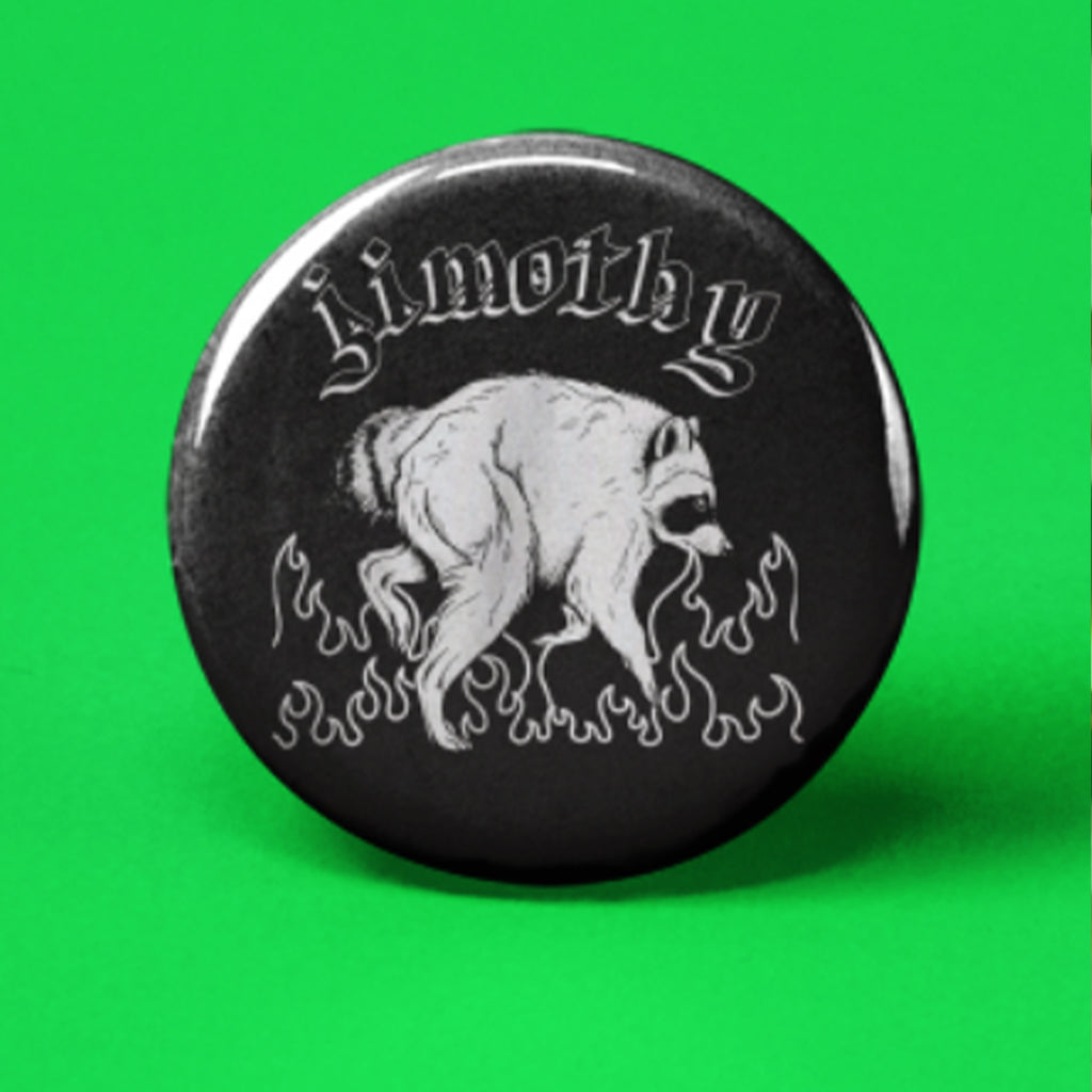 Raccoon Jimothy Button
